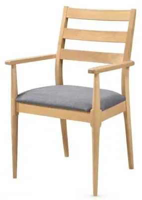 Orlando Carver Dining Armchair Set - Oak image