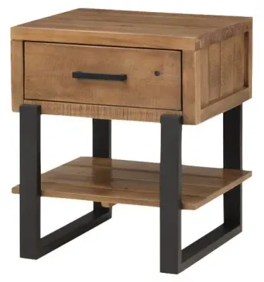 Pembroke 1 Drawer Lamp Table - Rustic Pine image