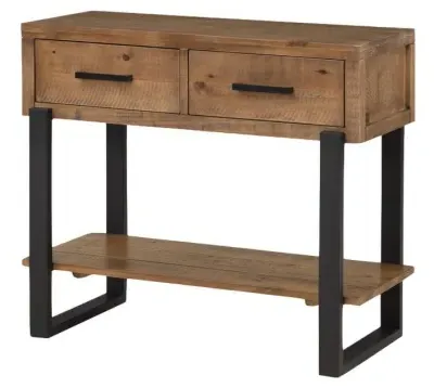 Pembroke 2 Drawer Console Table - Rustic Pine image