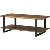 Pembroke Coffee Table with Shelf - Rustic Pine
