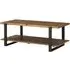 Pembroke Coffee Table with Shelf - Rustic Pine