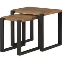 Pembroke Nest of 2 Tables - Rustic Pine