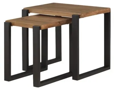 Pembroke Nest of 2 Tables - Rustic Pine image