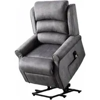 Penrith Electric Lift and Tilt Recliner Armchair - Grey, Fabric
