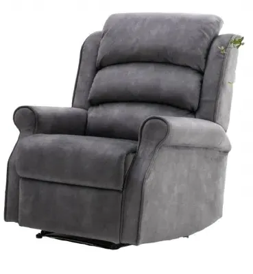 Penrith Electric Recliner Chair - Grey, Fabric image