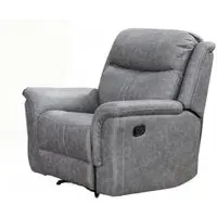 Portland Recliner Armchair - Silver Grey, Fabric