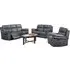Richmond Fabric Recliner Sofa Suite - Charcoal Grey