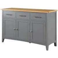 Rossmore 3 Door Sideboard with Drawers - Grey