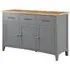 Rossmore 3 Door Sideboard with Drawers - Grey