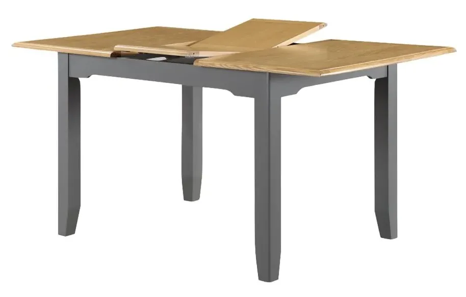 Rossmore 4-Seater Butterfly Extending Dining Set - Grey