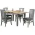 Rossmore 4-Seater Butterfly Extending Dining Set - Grey