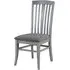 Rossmore Slatted Back Dining Chair Set - Grey