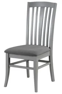 Rossmore Slatted Back Dining Chair Set - Grey