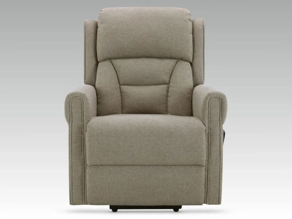 Sandringham Electric Recliner Armchair with Lift and Tilt - Taupe, Fabric
