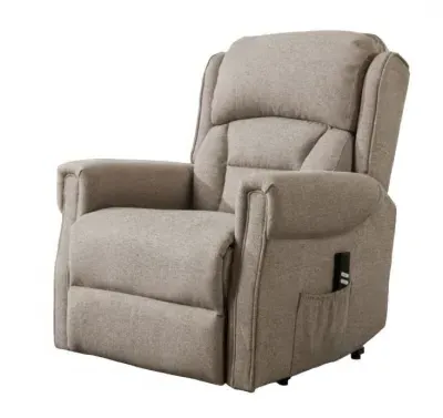 Sandringham Electric Recliner Armchair with Lift and Tilt - Taupe, Fabric