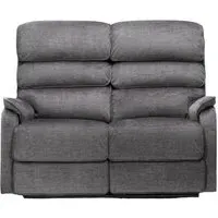 Savoy 2-Seater Electric Recliner Sofa - Grey, Fabric