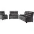Savoy 3-Seater Fixed Sofa Suite - Grey, Fabric