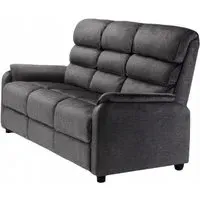 Savoy 3-Seater Sofa - Grey, Fabric