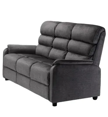 Savoy 3-Seater Sofa - Grey, Fabric