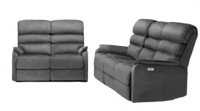 Savoy 3+2 Seater Sofa Suite - Grey, Fabric image