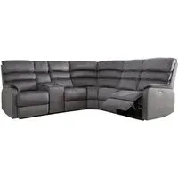 Savoy Corner Sofa Suite - Grey, Fabric