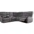 Savoy Corner Sofa Suite - Grey, Fabric