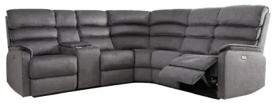 Savoy Corner Sofa Suite - Grey, Fabric image