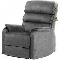 Savoy Electric Recliner Chair - Grey, Fabric