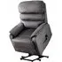 Savoy Lift and Tilt Electric Recliner Chair - Grey, Fabric