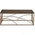 Smoked Glass Coffee Table - Rose Gold