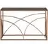 Smoked Glass Console Table - Rose Gold
