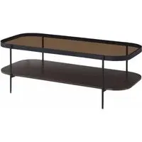 Soho Rectangular Coffee Table with Shelf - Walnut