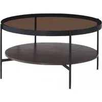 Soho Round Coffee Table - Walnut
