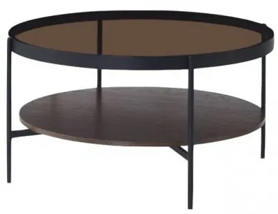 Soho Round Coffee Table - Walnut image