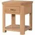 Treviso 1 Drawer Lamp Table - Oak