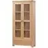Treviso 2 Door Display Cabinet - Oak