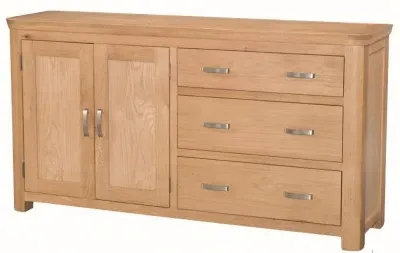 Treviso 2 Door Medium Sideboard - Oak image