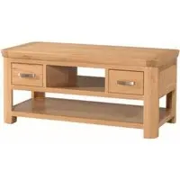 Treviso 2 Drawer Coffee Table - Oak