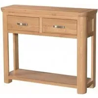 Treviso 2 Drawer Console Table - Oak