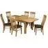 Treviso 4 Seater Extending Dining Set - Oak