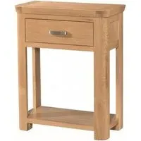 Treviso Console Table with Drawer - Oak