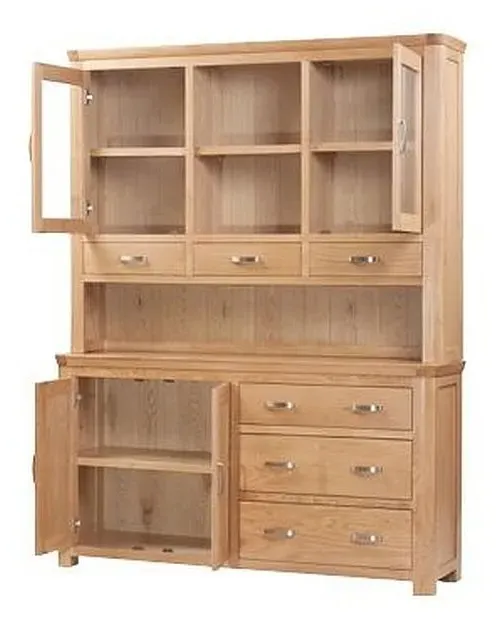 Treviso Large Buffet Hutch - Oak