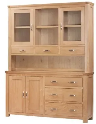 Treviso Large Buffet Hutch - Oak
