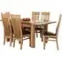 Treviso Oak 6 Seater Extending Dining Set - Oak