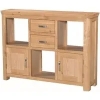 Treviso Small Display Cabinet - Oak