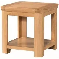 Treviso Square Lamp Table - Oak