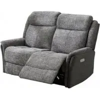 Treyton Fusion 2-Seater Recliner Sofa - Grey, Velvet