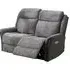 Treyton Fusion 2-Seater Recliner Sofa - Grey, Velvet