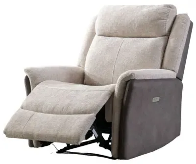 Treyton Fusion Recliner Armchair - Beige, Velvet image