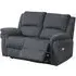 Wentworth 2-Seater Recliner Sofa - Grey, Velvet
